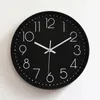 Horloge murale de montre stérile de 12 pouces alimentée par une batterie silencieuse avec cadre ABS Couvercle en verre haute définition utilisé pour la décoration du salon 240507