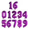 Party Decoration Giant Pink Rose Number Balloons Mylar Foil Large 10 11 16 30 40 50 60 Helium Balloon Birthday Girls Gift