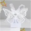 Andere Haushaltsorganisation New 10/20/30PCS Pink Butterfly Candy Box Hochzeit bevorzugt Schokoladengeschenkboxen für Gäste Geburtstag par dhlva