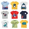 T-shirty 2 3 4 5 7 9 Summer Baby Boys Krótkie rękawowe T-shirt dziecięce bawełniane kreskówki TOPL2405