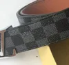 Heren Designer Belts For Women Designer Breedte 3.8cm Cinture Uomo Lize Buckle Echte lederen riemontwerper Women Mens Belts Casquette Classic Style A Gift Key Chain