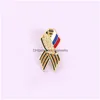 Épingles, broches Branche de panneau de ruban Brooch avec drapeau russe Saint George Victory Day Pin Festive Memole Symbole Symbole Pins GC135 DHSLR
