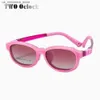 Lunettes de soleil Flexibles 2-en-1 Childrens de soleil Clip sur des verres Girl Uv400 0 Cadre optique de diode rose Q240410