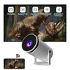 Projetores Hy300 Magsub 4K Android 11 RK3566 Dual WiFi 6 LCD 200 ANSI BT5.0 1080P 1280 * 720P Home Theater Mini Projector J0509