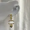Designer C Earring Luxury Stud hoop Earing Women Fashion Jewelry Metal Letter CClies Pearl Gold Earrings cjeweler Woman chanells Gift orecchini 565