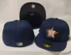 Caps ajustés pour hommes Houston H chapeaux de taille hip hop Caps de baseball Caps plats adultes pour hommes pour hommes Full Fermed A2