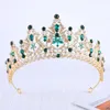 Clips de cheveux haut de gamme Crystal Gem Crown Ornements élégants Banquet Noble Banquet Accessoires pour femmes