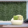 Decorative Flowers Artificial Grass Wall Panel Backdrop 12 PCs 20" X Boxwood UV Protection Privacy Coverage Panels & Fence Covering