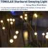 TONULAX Garden Lights - New Upgraded Swaying Light, Sway by Wind, Solar Outdoor Lights, Yard Patio Pathway Decoration, High Flexibility Iron Wire & Heavy
