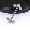 乳首リング1PC F136 Titanium Industrium Barbell Rings Nipple Bar Ear Tragus 1.6x14mm Piercing StudEarrings Body Piercing Jewelry Nipple Pi Y240510
