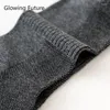 Men's Socks 3 Pairs Men Spring Summer Thin Breathable Mesh Ankle Black White Solid Sweat Casual Middle Tube Harajuku Sports Sox