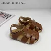 Sandalen kinderschoenen 2024 zomer nieuwe baotou mode kleine en middelgrote strand H240510