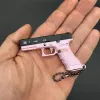 1: 3 Mini G17 Metal Toy Gun Model Legering Keychain Draagbare afneembare look Real Fake Gun Collection Colorful Fidgets speelgoed Indrukwekkende verjaardagscadeaus voor jongens volwassen