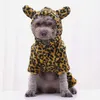 Vêtements pour chiens Cheetah Costume de compagnie cosplay vêtements bodycon jonchy tenue chiot corail toison d'hiver pyjamas de Noël