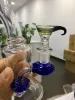 Bols en verre colorés pour les bongs d'eau pipes épais support de bol mâle pour les herbes sèches zz