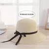 Berets Big Brim Bowknot Sun Hats дышащие защита соломенная шляпа для мужчин Женщины летние туристические спортивные спортивные спортивные кепки пляж