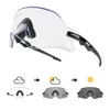 Sunglasses Outdoor Sports Men Women Pochromic Road Mountain Bicycle Cycling Glasses UV400 Protection Goggles 1 Lens