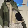 Markendesigner bestickte Federjacken Retro XCR Side Wicker AR Pine Green Jacket 7v6b