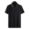 Polos pour hommes Arrivée Summer Casual et à la mode polo Super grand col à manches courtes plus taille 3xl 4xl 5xl 6xl 7xl 8xl