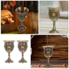 Verres à vin Médieval Gothic Gobelet Metal Cocktail Ornement Setations pour les boissons Boissons Coupe de maison