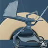 Strollers# Lichtgewicht opvouwbare High View Stroller kan worden gedraaid 360 Sitable en achtergrondbare Baby Stroller Aluminium Legering Frame T240509