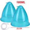 Bust Enhancer 24 cm di aspirazione sotto vuoto di grandi dimensioni Blu coppa XXL utilizzata per il trattamento del sollevamento dell'anca Massager di ingrandimento del seno Q240509