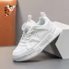 Astro Boy Children's Sports Girls 2024 Spring New Leather Boys' Running Little White Shoes