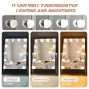 Kompakta speglar Hollywood Vanity Makeup Mirror With Lights 12 Dimble lampor LED 360 graders rotation 3-färgläge Intelligent Touch Control Q240509