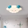 Luces de techo lámparas de oveja de algodón lámparas de habitación para niños minimalistas de dibujos animados modernos