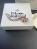 Designer Westwood Summer Clicle Planet 3D Rose Gold Collier Bracelet sans traces