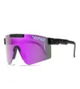 Cadre coloré Purplek Mirored Lens Sport Windproof Sport Polarisé Polarise Sunglasses for Men / Women PV01-C45282888