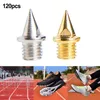 Waist Support 120pcs Brand Track Field Needle With Wrench Running Shoe Spikes Silver/Gold 0.25inch