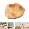 Ensembles de vaisselle Wavy Live Edge Bols en bois Salad Bowl Bowl Rustique Plat de service Rustique MAIN MAIN