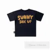 Camiseta do Sum Sun Kids Sun Letter Garotas meninos Casque de algodão camisetas de manga curta moda crianças praia use shorts casuais z8042
