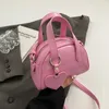 Silver Crossbody Bags With Short Handle For Women Y2K Mini Purse Purple PU Leather Female Handbags Brand Classic Bag 240508