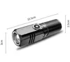 Super Bright Mini XHP50 LED -ficklampa USB -fackla laddningsbar zoomfiske lykta kraftfull 3 belysningsläge campinglampa