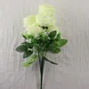 Fleurs décoratives 5 têtes Bouquet de soie rose rose Péonie artificielle Flowerbud Bride Wedding Home Decoration décoration