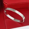 Designer Luxe sieraden Women's Bracelet Classic 5.0 Titanium staal legering Bracelet Gold Plating Proces kleur zilver nooit vervagen niet allergisch