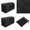 Sacs de rangement sac de meubles extérieurs 210d tissu oxford noir étanche à poussière de poussière maison polyvalent zipper