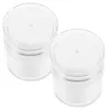 Opslagflessen 2 pc's Druk op crème Jar Airless Lotion Dispenser Subfles bijvulbare monstercontainer Pot als pomp