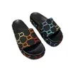 Дизайнерские тапочки сандалии платформы платформы мулы многоцветные слайды модные стиль слайды женские слайды для вышитых платформ для обуви платформы тапочки