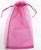 Sacs d'organza de couleur rose 20x30 cm