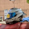 Casco per moto a doppia lente Racing completo Casco Capacete Protective Dot 240509