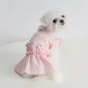 Двухслойное платье для собак розовые голубые цвета XS-XL Размеры.