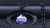 Colares pendentes de feiticeiro de bruxclaria lua roxa de cristal natural colar de aço inoxidável Mulheres BIJUTERIA N5150735