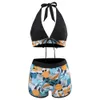 Swimwear femminile 2023 Nuovo costume da bagno open-back conservatore per donne bikini con costume da bagno reggiseno.
