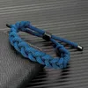 Bracelets de charme mkendn preto aço inoxidável design criativo shoelace thread pulseira de corda ajustável casal jóias de jóias de amizade y240510