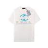 파리 패션 브랜드 B 하이 에디션 클래식 뉴 남자와 여자의 여름 티셔츠 짧은 슬리브 만화 프린트 순수 면화
