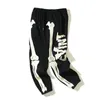 Y2K pęknięta szkielet kość nadruk święty Michael Sweatpant Pant Men Men Kobiety American Streetwear Vintage Casual Jogger Spodni 240428