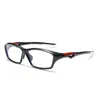 Lunettes de soleil Frames Yimaruili Loiseries à cyclistes Femmes TR90 Retro Trendy Big Face Optical Optical Prescription Sports Eyeglass